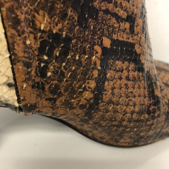 Freda Salvador Charm Snake and Croc Ankle Boots - Picture 10 of 12